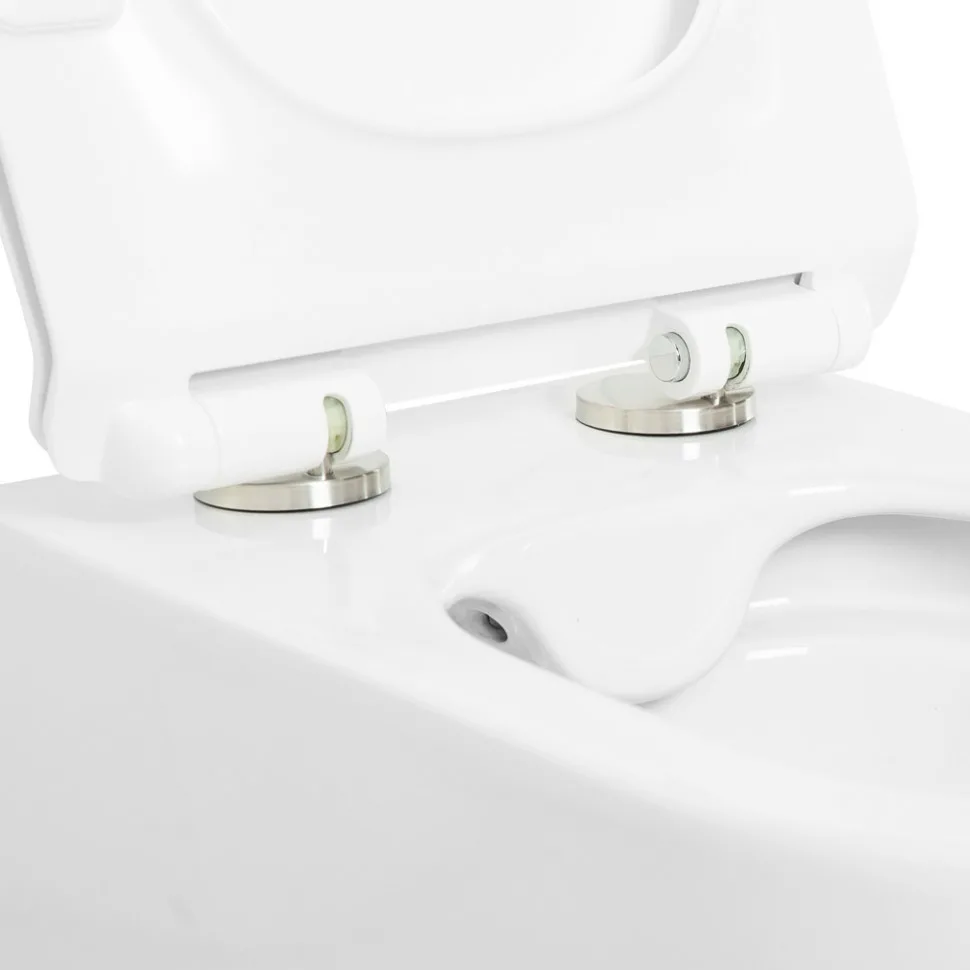 تصویر 1 از توالت فرنگی پایه دار با درب آرام بند ضد ضربه ویژه